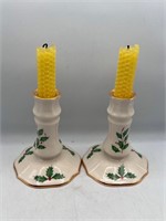 Lenox holiday candle holders