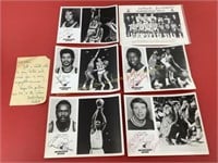 (5) Autographed Milw Bucks photos 1969 - 1970
