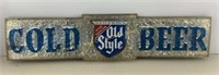 * Old Style Crushed Ice beer sign   11x44