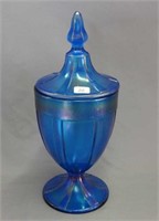 N's Stretch Glass #636 1 lb. candy jar - celeste
