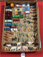 HO Scale- Scenic Animals, Figure, Vehicles, etc.