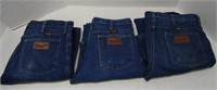 3 Pairs of Wrangler Jeans SZ 32 x 33
