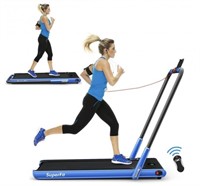 2-In-1 Superfit Folding Treadmill in Blue -
