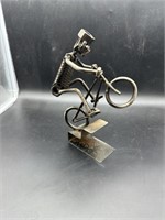 Metal Art sculpture, Trick Biker