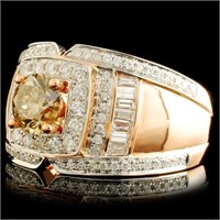 18k Rose Gold Diamond Ring 2.13ctw