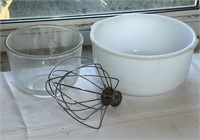 Vintage Mixing Bowls - Glass, Sunbeam Ceramic - La