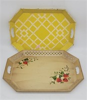 Vintage Hand Painted Serving Platters - Pilgrim Ar