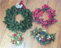 Christmas/Holiday Wreaths - Holly Berry, Pine Bran