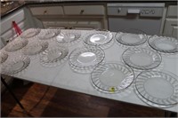 Clear glass plates