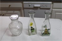 Frog decor jars, vintage jar