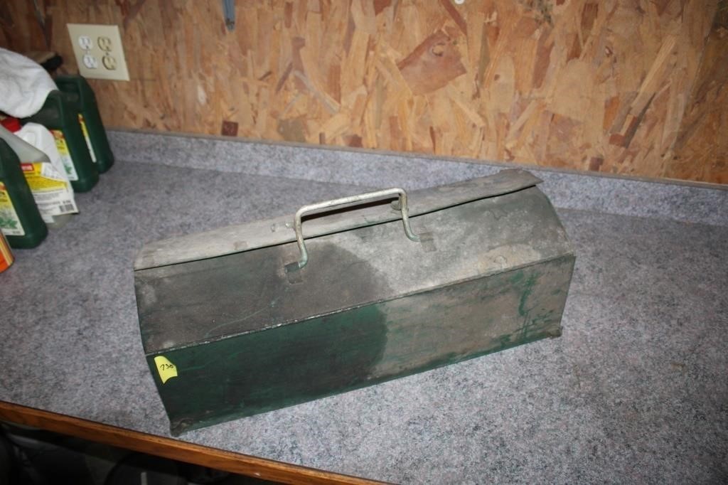 Vintage metal tool box