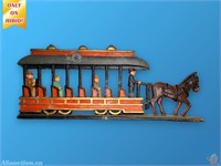 Metal Stagecoach Wall Plaque