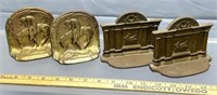 (2) Antique Cast Iron Book-Ends See Photos for