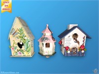 2 Decorative Birdhouses and a Gazebo