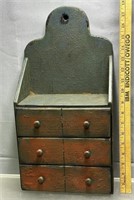 Pa. Farmhouse 3-Drawer Counter Box See Photos for