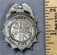 Vol. Fire Department Badge Perfect Condition!