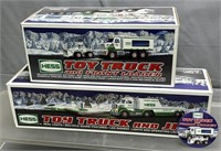 (2) Boxed Hess Trucks & Pic See Photos for
