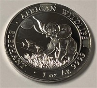 2016 1.0oz .999 SILVER ELEPHANT COIN - MINT COND.