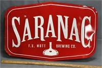 Vintage Metal Saranac Beer Sign See Photos for