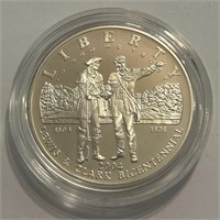 2004 Lewis &  Clark Proof Silver Dollar