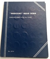 Mercury Dime Album w/66 Dimes