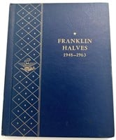 Complete Franklin Half Dollar Album w/35 coins