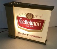 * Gettleman beer double sided lighted sign