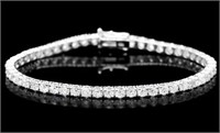 AIGL Certified $ 27,120 7.50 Ct Diamond Bracelet