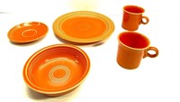 Vintage Fiesta Orange Dishes