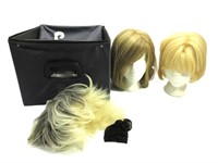 Wigs WStyrofoam Head Displays And Storage