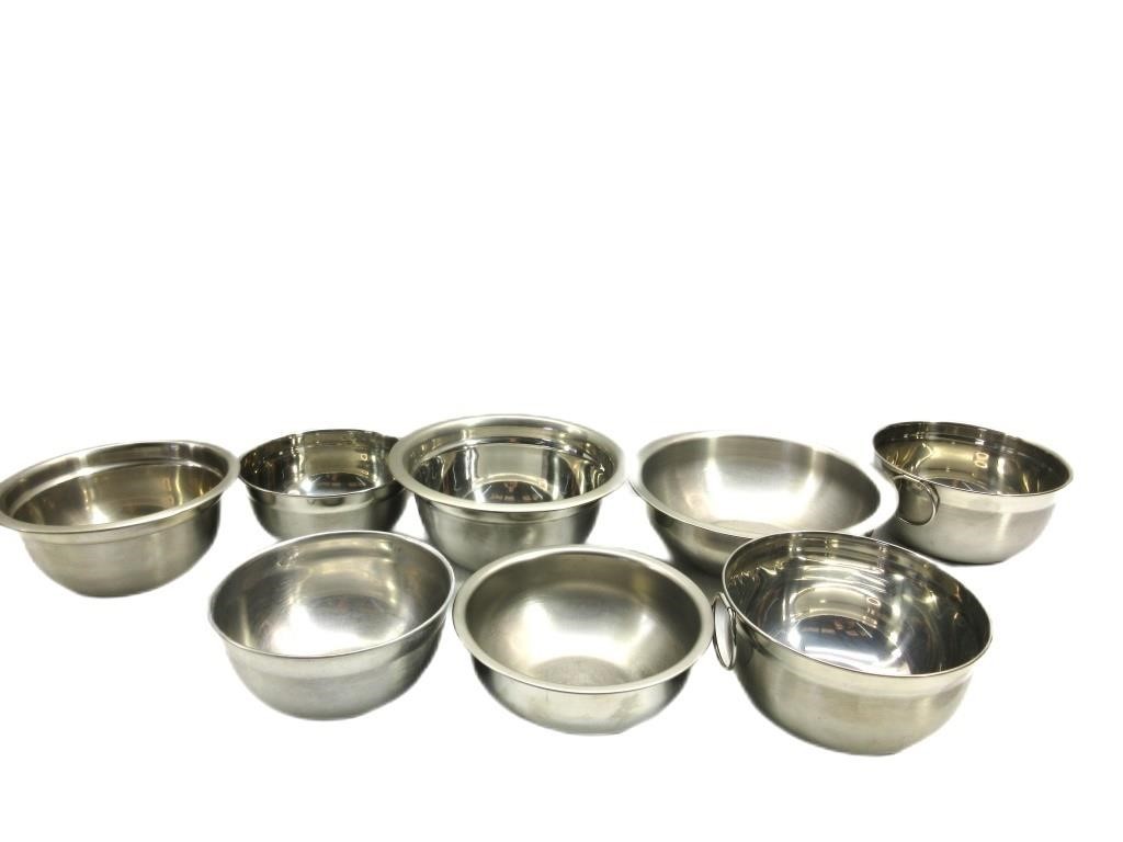Stainless Bowls Various Sizes