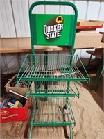 Quaker State Oil Display Metal Rack