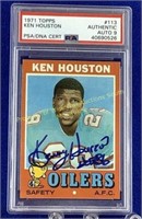 1971 Ken Houston signed rookie card