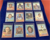 (12) 1971 Football cards Hall of fame NMT