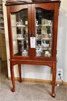 Small Curio Cabinet, 42" Tall x 23" Wide