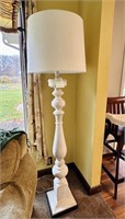 Tall White Floor Lamps, 64" Tall