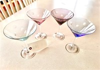 Ice Bucket w/4-Martini Glasses