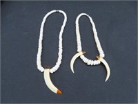 2 AFRICAN DESIGN NECKLACES