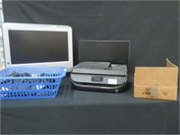 APPROX 30 PCS OF MONITORS, TVS & HOUSEHOLD ITEMS