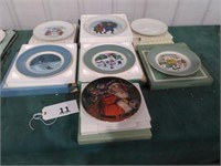 7 Christmas Collector Plates