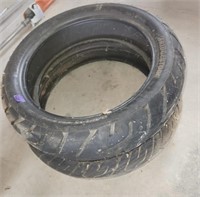 Pair of Bridgestone 170/60R 17 tires