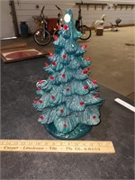 Vintage 16in tall ceramic Christmas tree