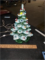 Vintage musical ceramic Christmas tree