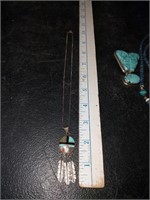 Navajo turquoise &silver necklace