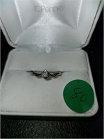 Sz5 10kt gold engagement ring