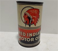 Red Indian Motor Oil one imperial quart can