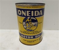 Oneida Motor Oil quart can