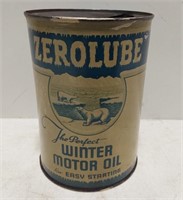 Zerolube Winter Motor Oil quart can