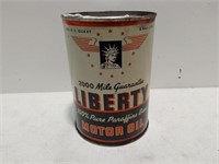 Liberty Motor Oil quart can