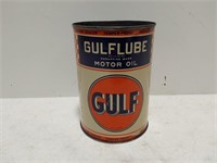 Gulflube Motor Oil quart can